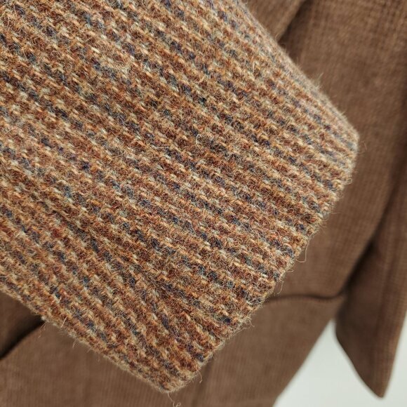VTG Peabody House 100% Wool Tweed Long Line Blazers 10 Brown/Tan - Picture 9 of 16